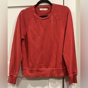 NWT AE77 Crewneck Sweater in Red w Light Distressing - Size S